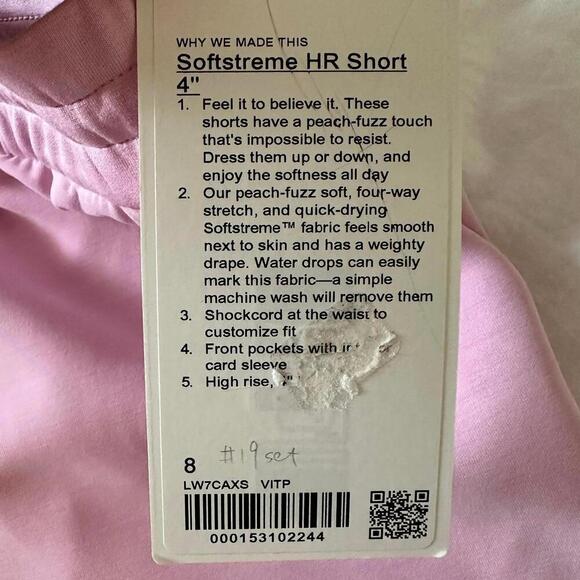 Lululemon Vitapink Size 8 SET - Softstreme HR Short and Align Racerback NWT - Picture 5 of 7